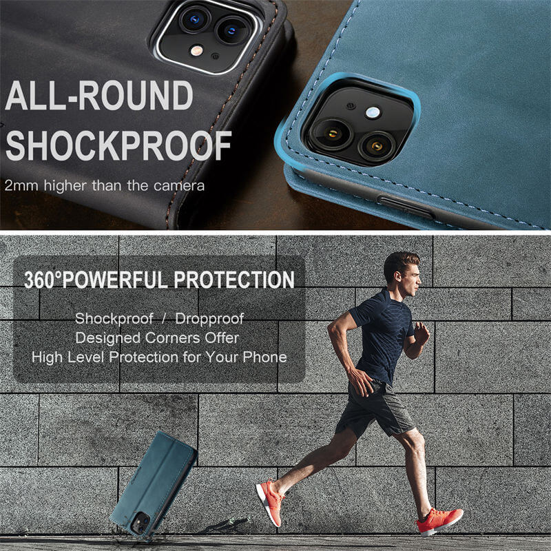 CaseMe iPhone 11 Wallet Suede Leather Case - Image 9