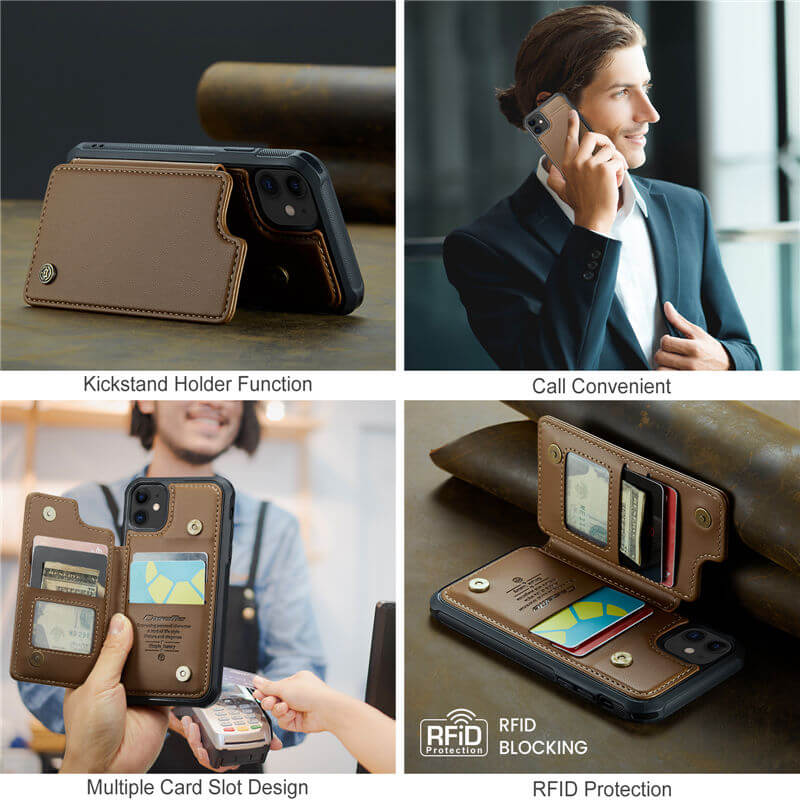 CaseMe iPhone 11 RFID Blocking Card Holder Case - Image 6