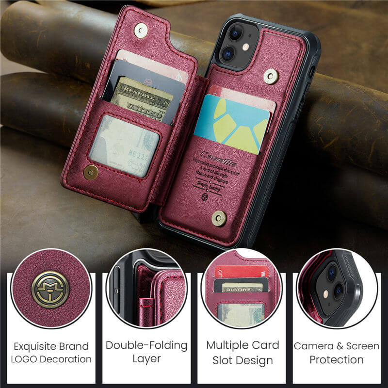 CaseMe iPhone 11 RFID Blocking Card Holder Case - Image 9
