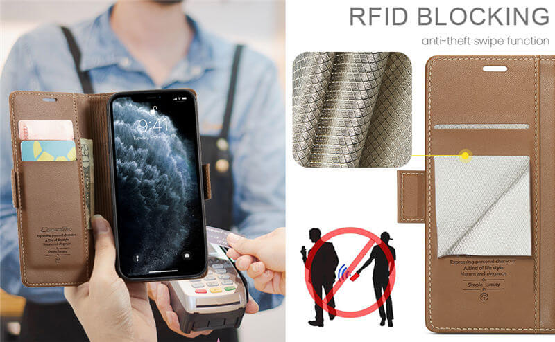 CaseMe iPhone 11 Pro Wallet RFID Blocking Case