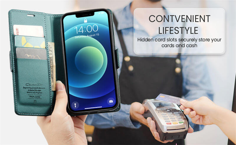 CaseMe iPhone 12/12 Pro Wallet RFID Blocking Case