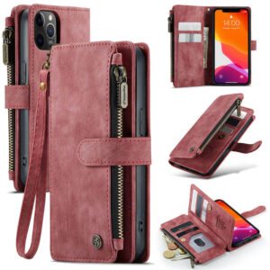 CaseMe iPhone 12/12 Pro Wallet kickstand Case with Wrist Strap