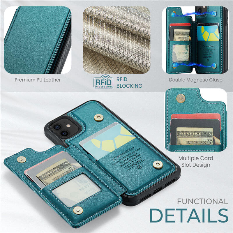 CaseMe iPhone 12/12 Pro RFID Blocking Card Holder Case - Image 7