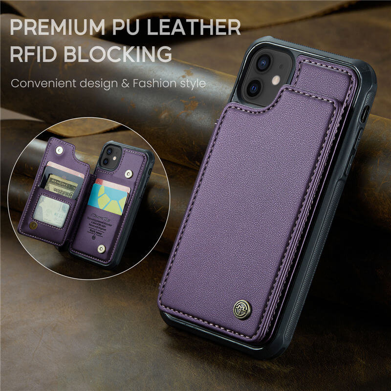 CaseMe iPhone 12/12 Pro RFID Blocking Card Holder Case - Image 3