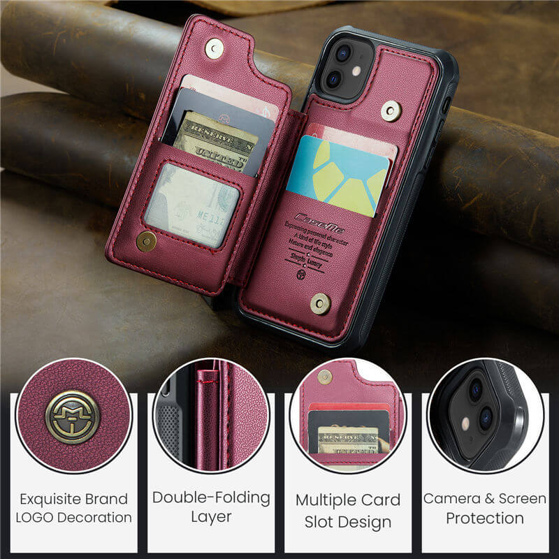 CaseMe iPhone 12/12 Pro RFID Blocking Card Holder Case - Image 9