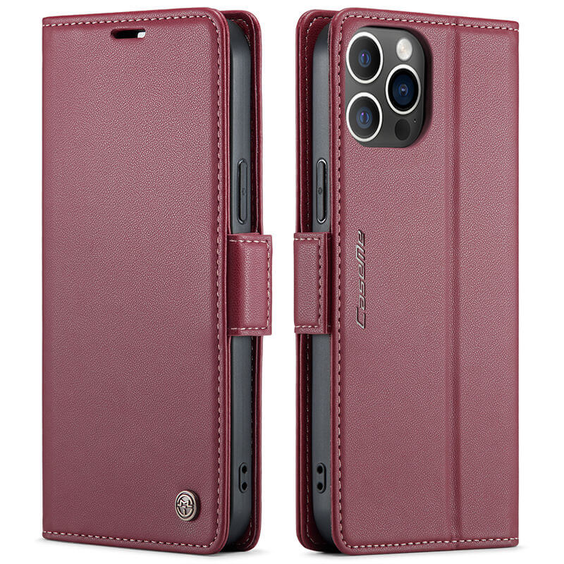 CaseMe iPhone 12 Pro Max Wallet RFID Blocking Magnetic Buckle Case - Image 12