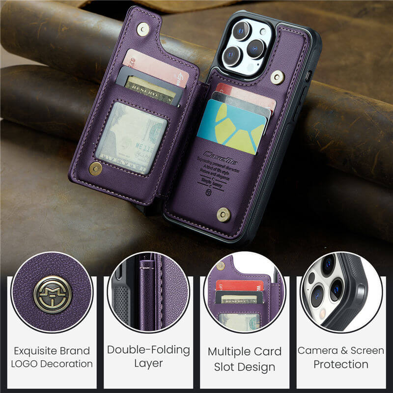 CaseMe iPhone 12 Pro Max RFID Blocking Card Holder Case - Image 9