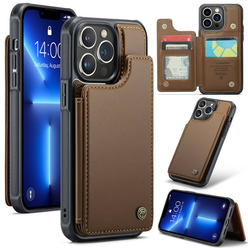 CaseMe iPhone 13 Pro RFID Blocking Card Holder Case