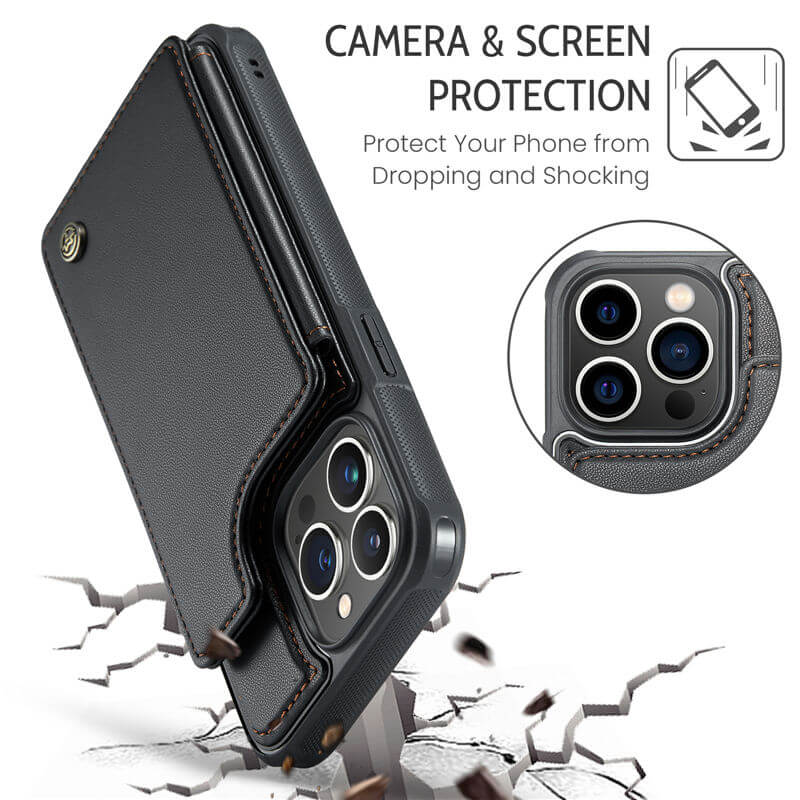 CaseMe iPhone 13 Pro Max RFID Blocking Card Holder Case - Image 10