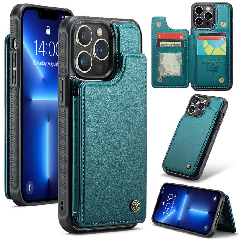 CaseMe iPhone 13 Pro Max RFID Blocking Card Holder Case