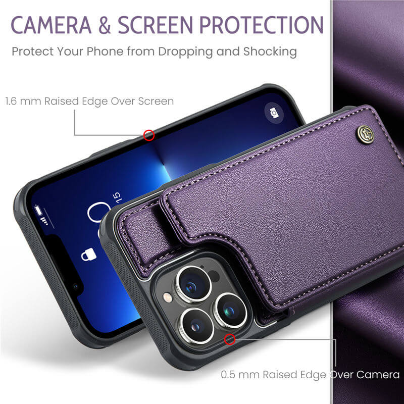 CaseMe iPhone 13 Pro Max RFID Blocking Card Holder Case - Image 8