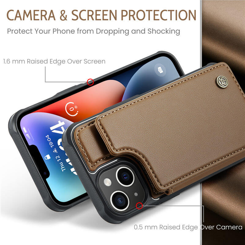 CaseMe iPhone 14 Plus RFID Blocking Card Holder Case - Image 9