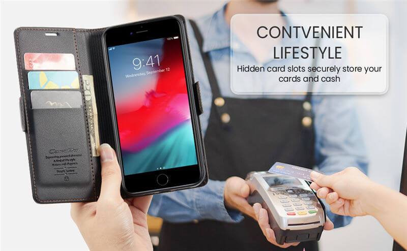 CaseMe iPhone 7 Plus/8 Plus Wallet RFID Blocking Case
