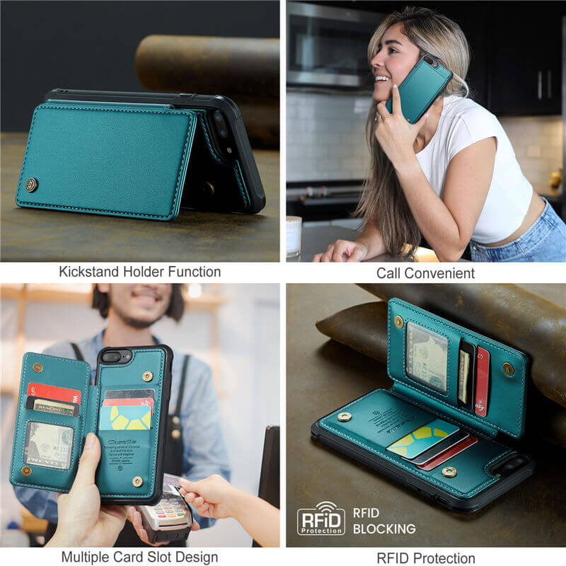 CaseMe iPhone 7 Plus/8 Plus RFID Blocking Card Holder Case - Image 6