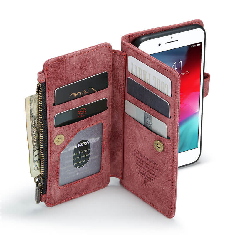 CaseMe iPhone 7/8/SE 2020/SE 2022 Wallet kickstand Case with Wrist Strap - Image 10