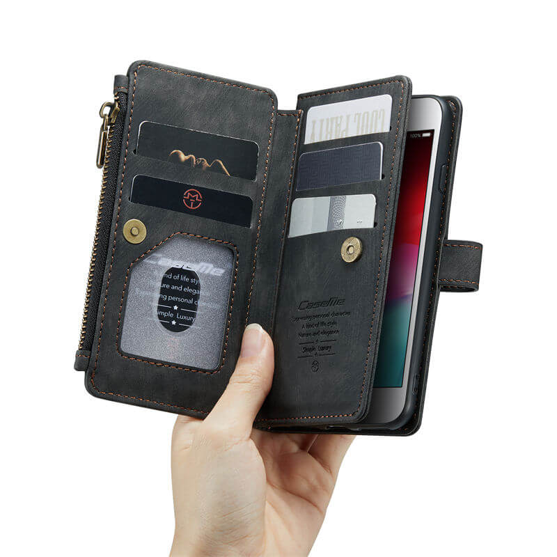 CaseMe iPhone 7/8/SE 2020/SE 2022 Wallet kickstand Case with Wrist Strap - Image 11
