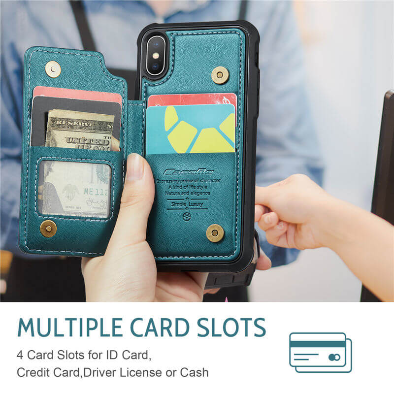 CaseMe iPhone X/XS RFID Blocking Card Holder Case - Image 4