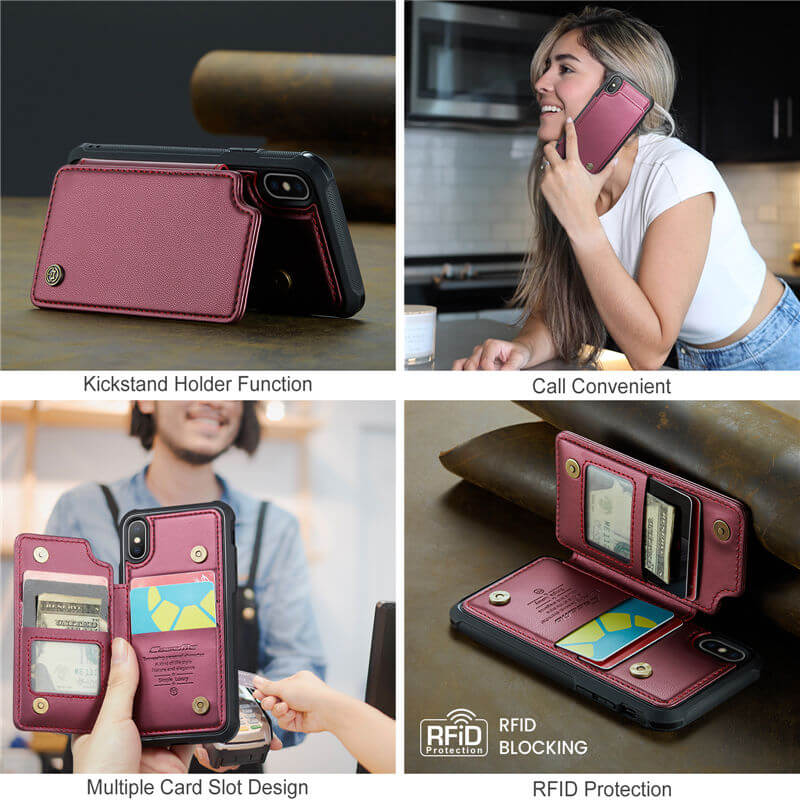 CaseMe iPhone X/XS RFID Blocking Card Holder Case - Image 6