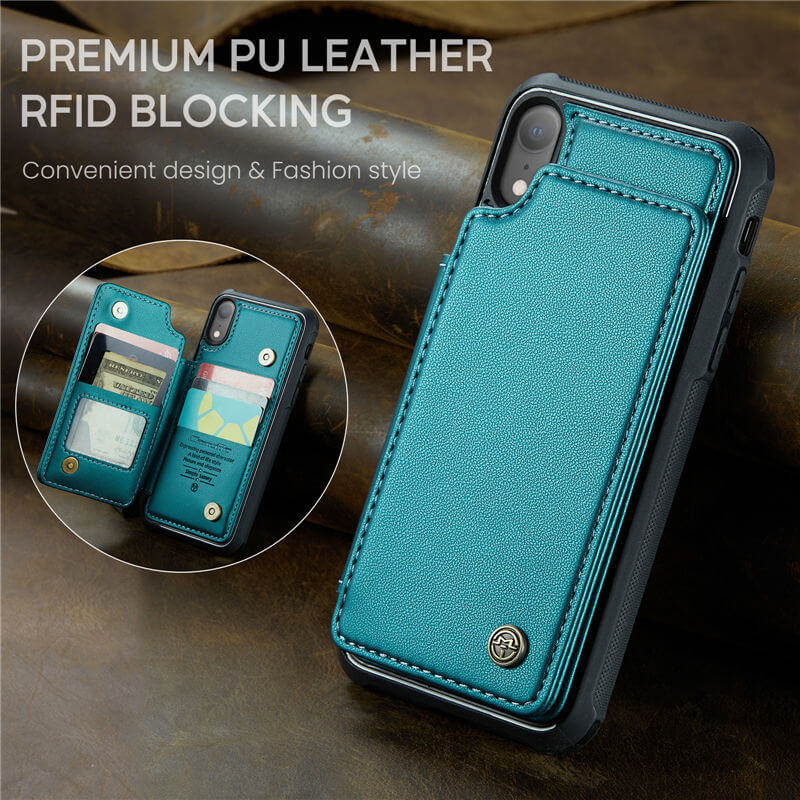 CaseMe iPhone XR RFID Blocking Card Holder Case - Image 3