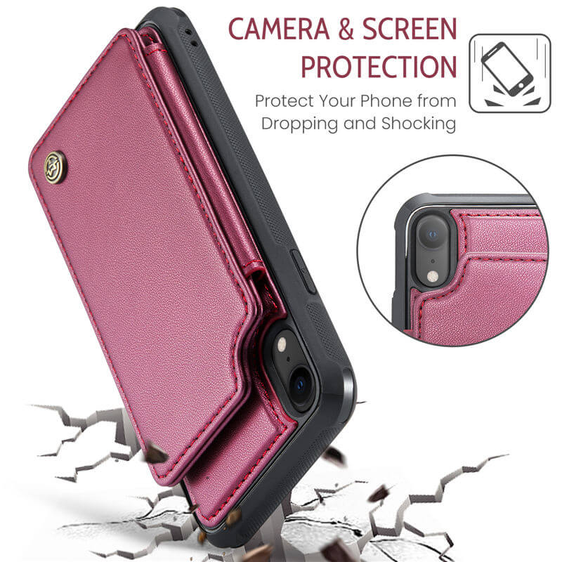 CaseMe iPhone XR RFID Blocking Card Holder Case - Image 10