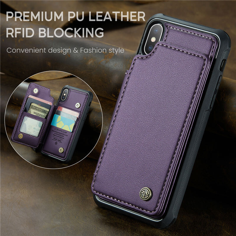 CaseMe iPhone XS Max RFID Blocking Card Holder Case - Image 3