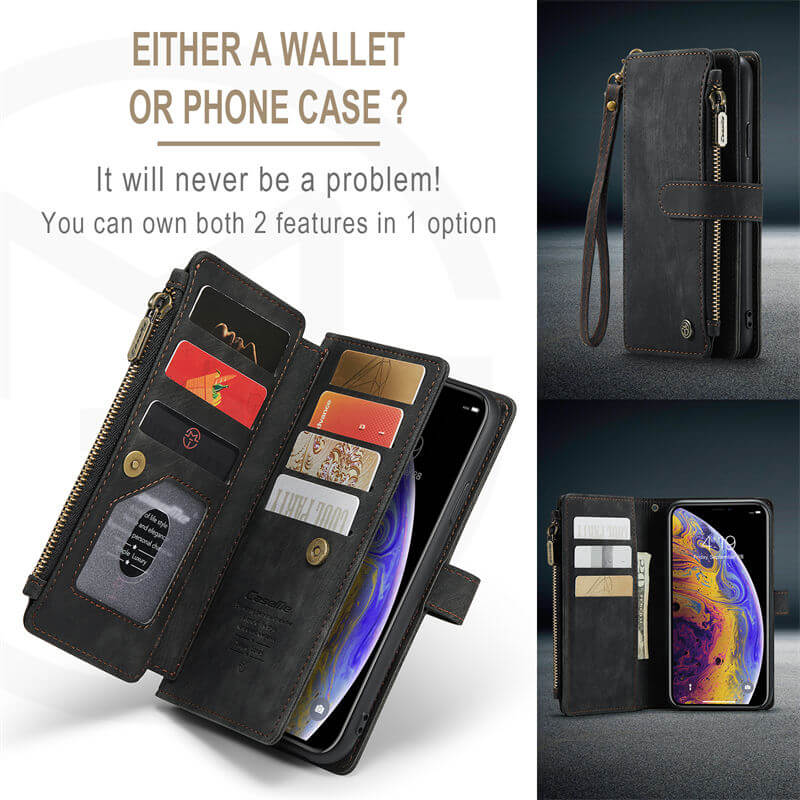 CaseMe iPhone XS Max Wallet kickstand Case with Wrist Strap - Image 7