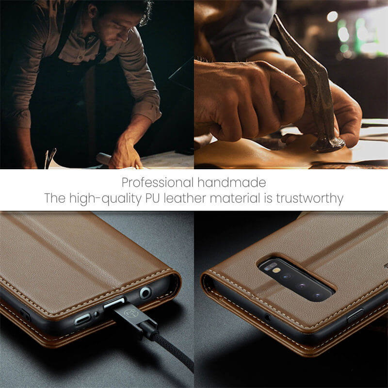 CaseMe Samsung Galaxy S10 Wallet RFID Blocking Magnetic Buckle Case - Image 10