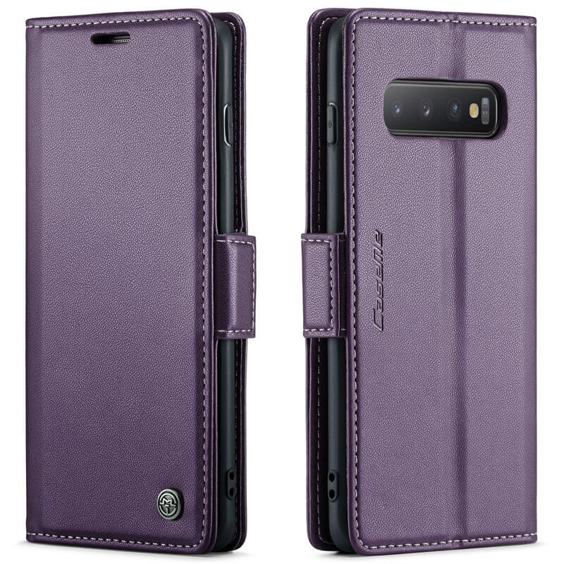 CaseMe Samsung Galaxy S10 Wallet RFID Blocking Magnetic Buckle Case - Image 12