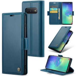 CaseMe Samsung Galaxy S10 Plus Wallet RFID Blocking Magnetic Buckle Case