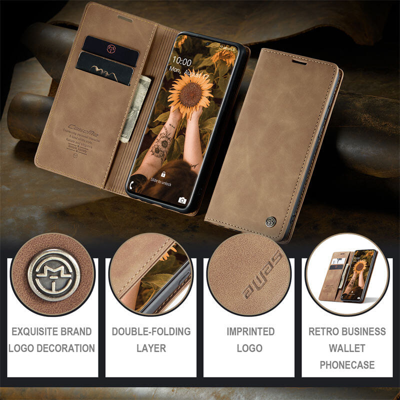 CaseMe Samsung Galaxy S20 Plus Wallet Suede Leather Case - Image 10