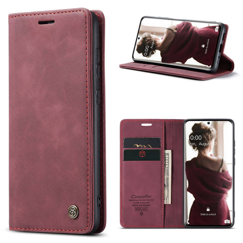 CaseMe Samsung Galaxy S20 Wallet Suede Leather Case - Image 12