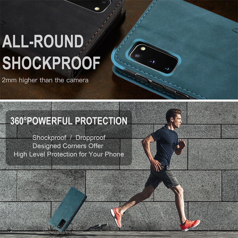 CaseMe Samsung Galaxy S20 Plus Wallet Suede Leather Case - Image 9