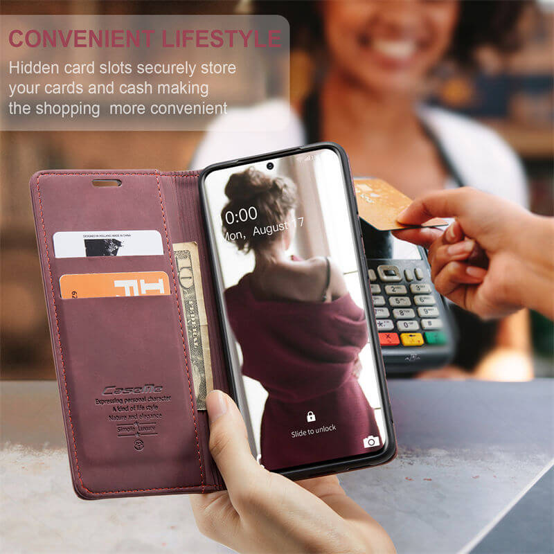 CaseMe Samsung Galaxy S20 Plus Wallet Suede Leather Case - Image 7