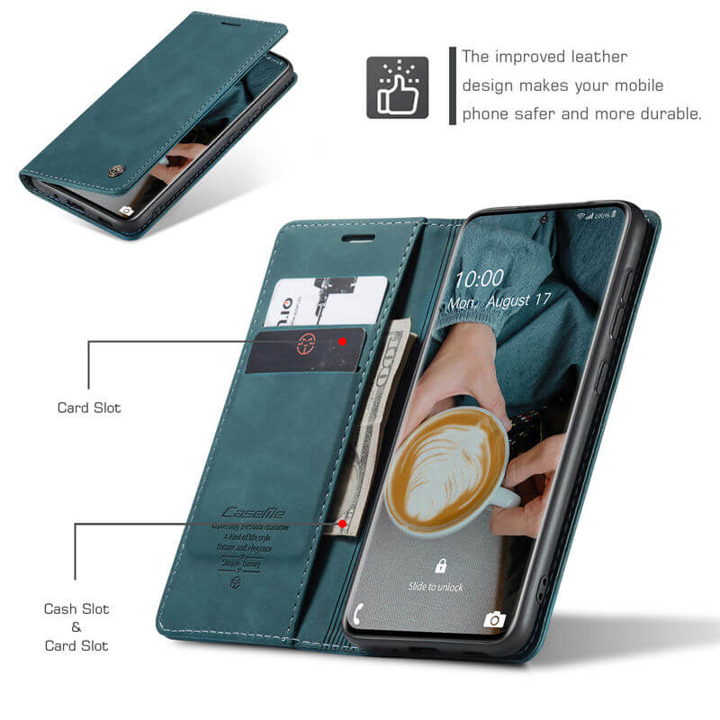 CaseMe Samsung Galaxy S20 Wallet Suede Leather Case - Image 5