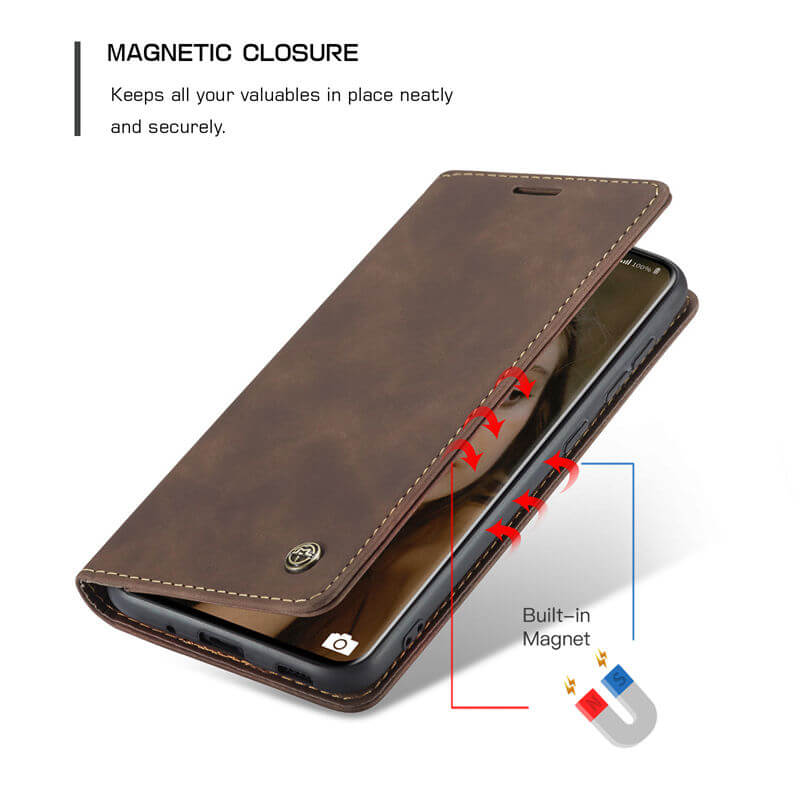CaseMe Samsung Galaxy S20 Plus Wallet Suede Leather Case - Image 6