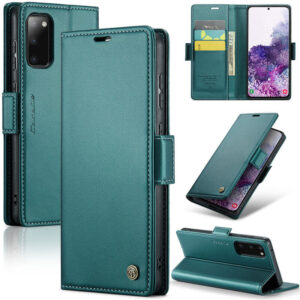 CaseMe Samsung Galaxy S20 Wallet RFID Blocking Magnetic Buckle Case