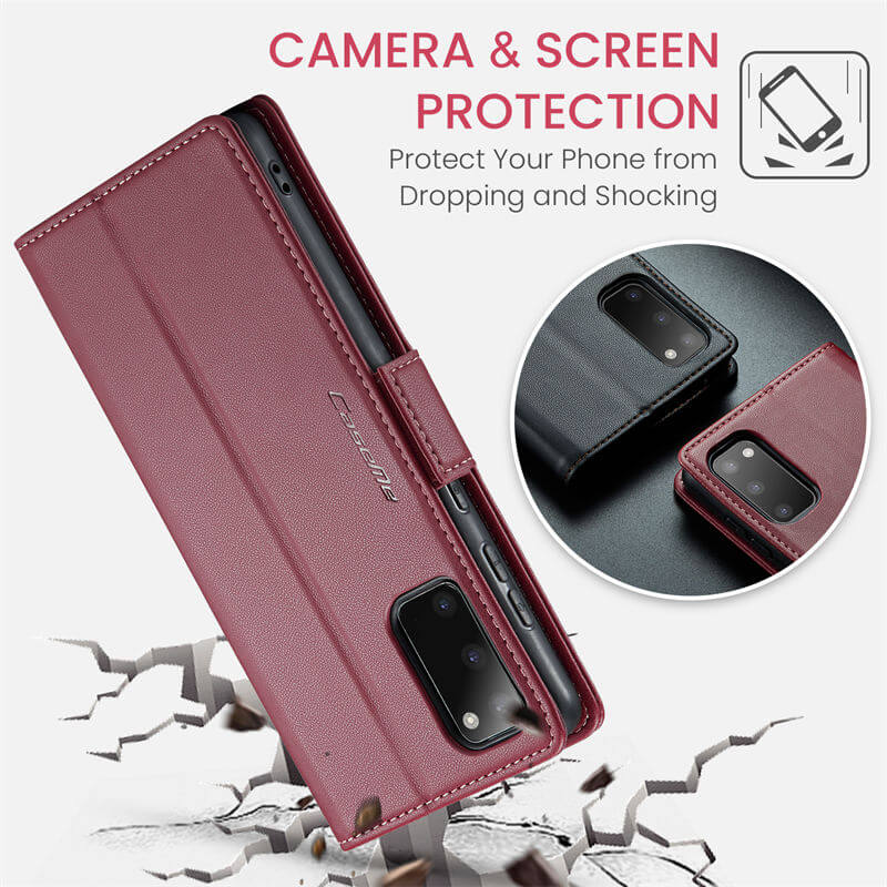 CaseMe Samsung Galaxy S20 Wallet RFID Blocking Magnetic Buckle Case - Image 10