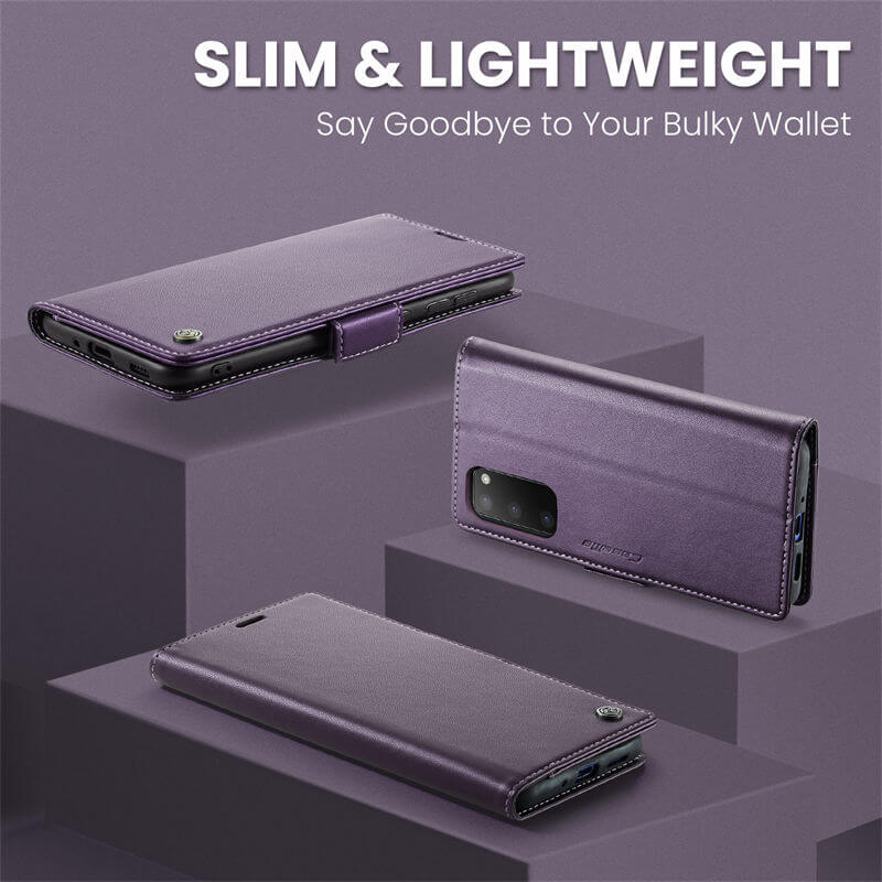 CaseMe Samsung Galaxy S20 Wallet RFID Blocking Magnetic Buckle Case - Image 3