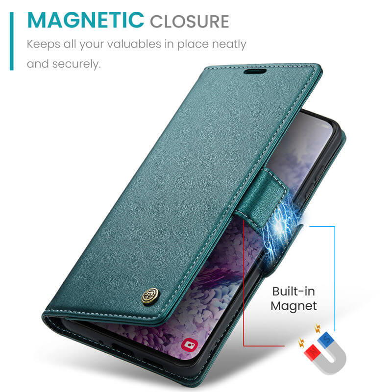 CaseMe Samsung Galaxy S20 Wallet RFID Blocking Magnetic Buckle Case - Image 8