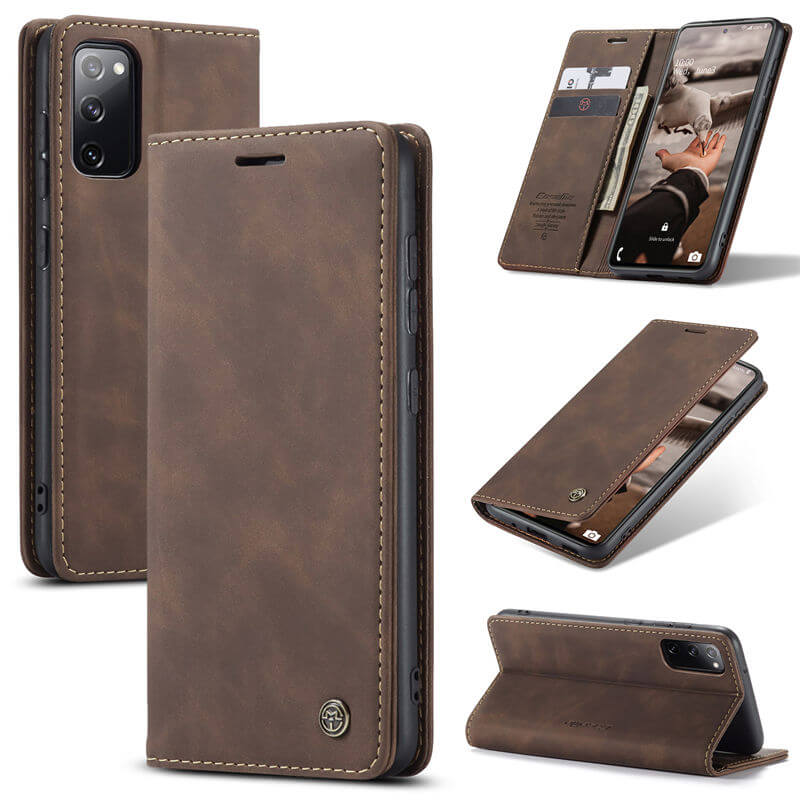 CaseMe Samsung Galaxy S20 FE Wallet Suede Leather Case