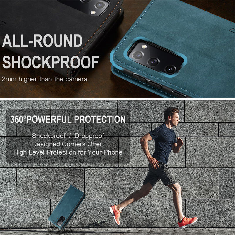 CaseMe Samsung Galaxy S20 FE Wallet Suede Leather Case - Image 9