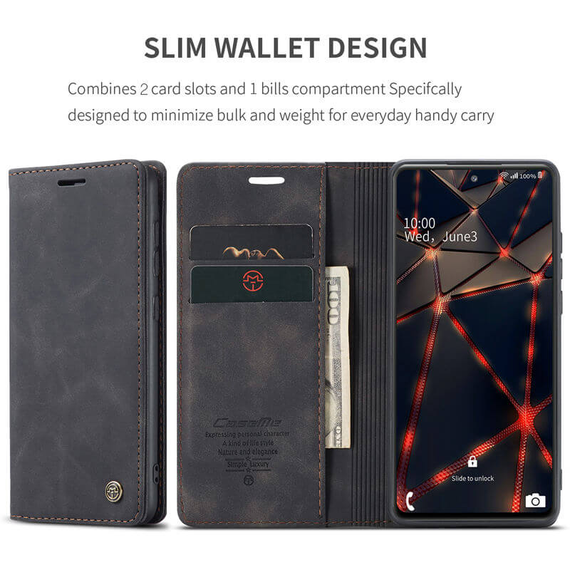 CaseMe Samsung Galaxy S20 FE Wallet Suede Leather Case - Image 3