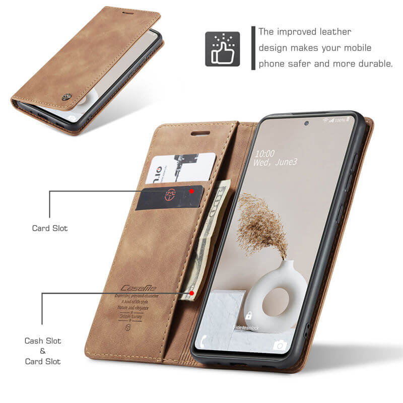 CaseMe Samsung Galaxy S20 FE Wallet Suede Leather Case - Image 5