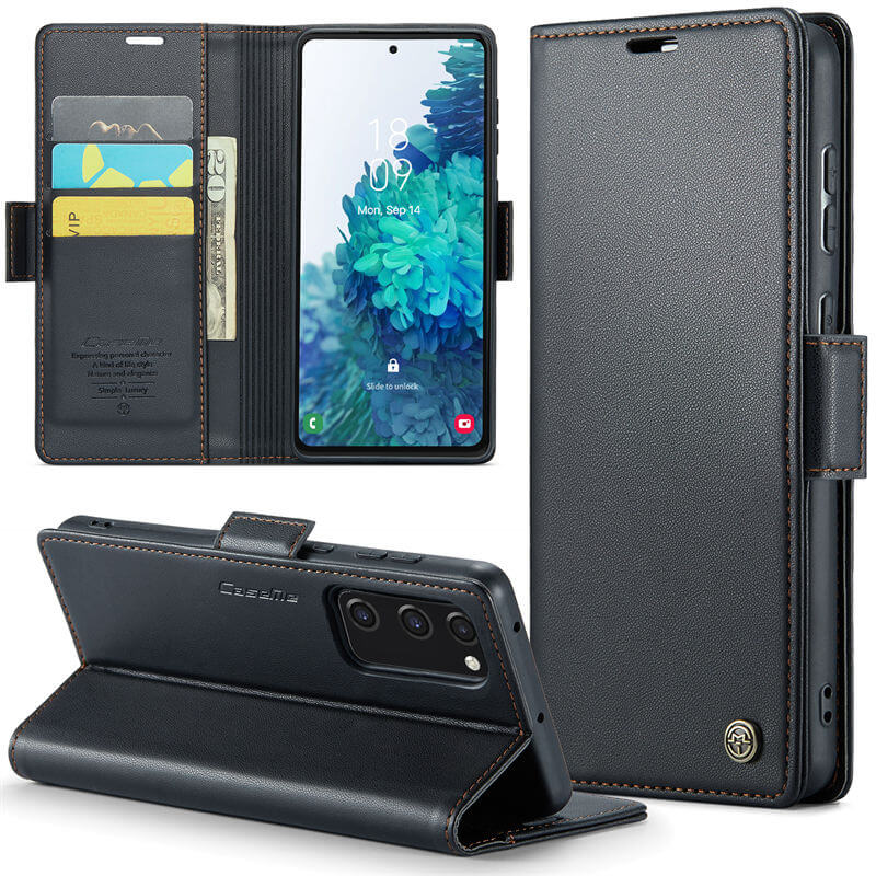 CaseMe Samsung Galaxy S20 FE Wallet RFID Blocking Magnetic Buckle Case - Image 13