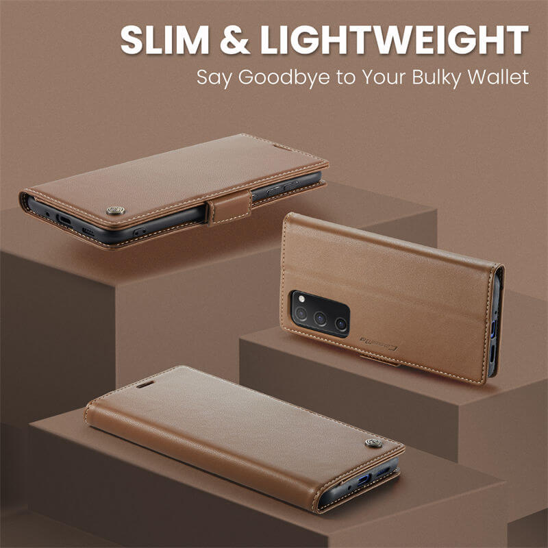 CaseMe Samsung Galaxy S20 FE Wallet RFID Blocking Magnetic Buckle Case - Image 3