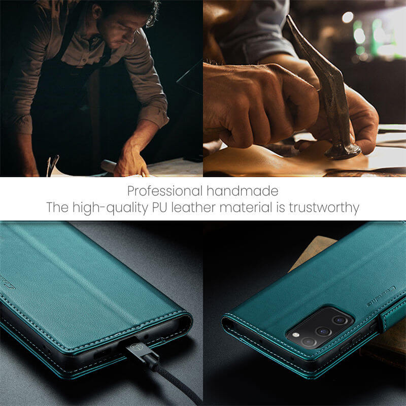CaseMe Samsung Galaxy S20 FE Wallet RFID Blocking Magnetic Buckle Case - Image 10