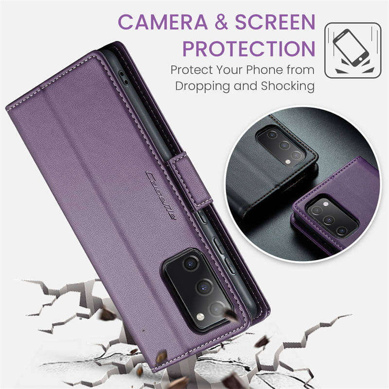 CaseMe Samsung Galaxy S20 FE Wallet RFID Blocking Magnetic Buckle Case - Image 11
