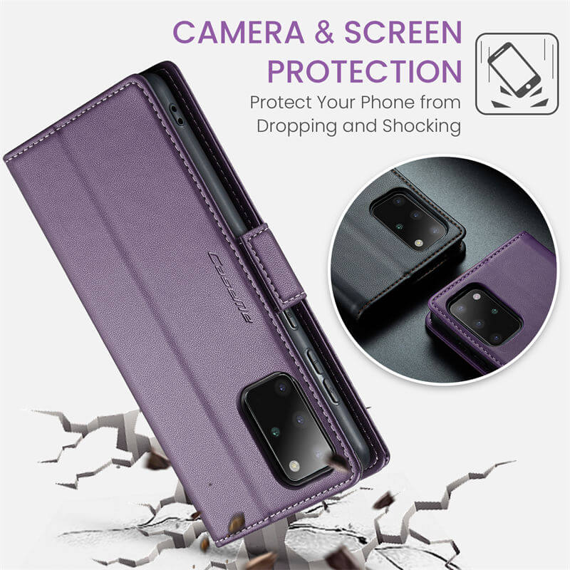 CaseMe Samsung Galaxy S20 Plus Wallet RFID Blocking Magnetic Buckle Case - Image 10