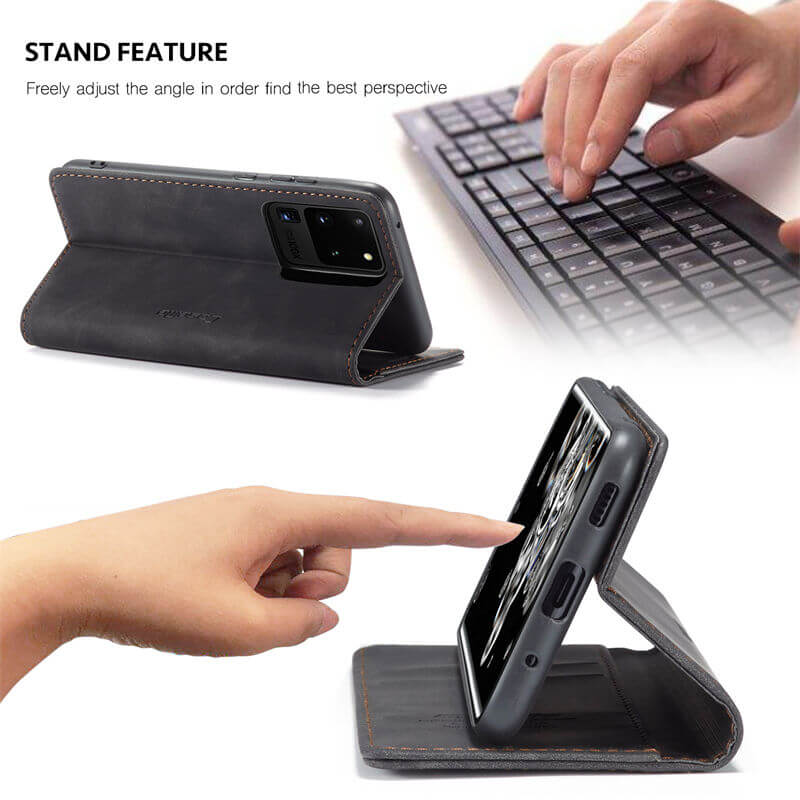 CaseMe Samsung Galaxy S20 Ultra Wallet Suede Leather Case - Image 5