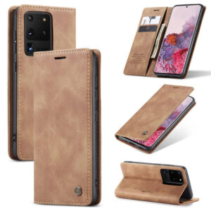 CaseMe Samsung Galaxy S20 Ultra Wallet Suede Leather Case